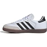 adidas Unsiex-Kids Samba Indoor Sneakers | Boys and Girls, Soccer Shoes, Football Boots, Sports Performance Shoes, Leather Upper, Lace Closure, For Indoor Surfaces