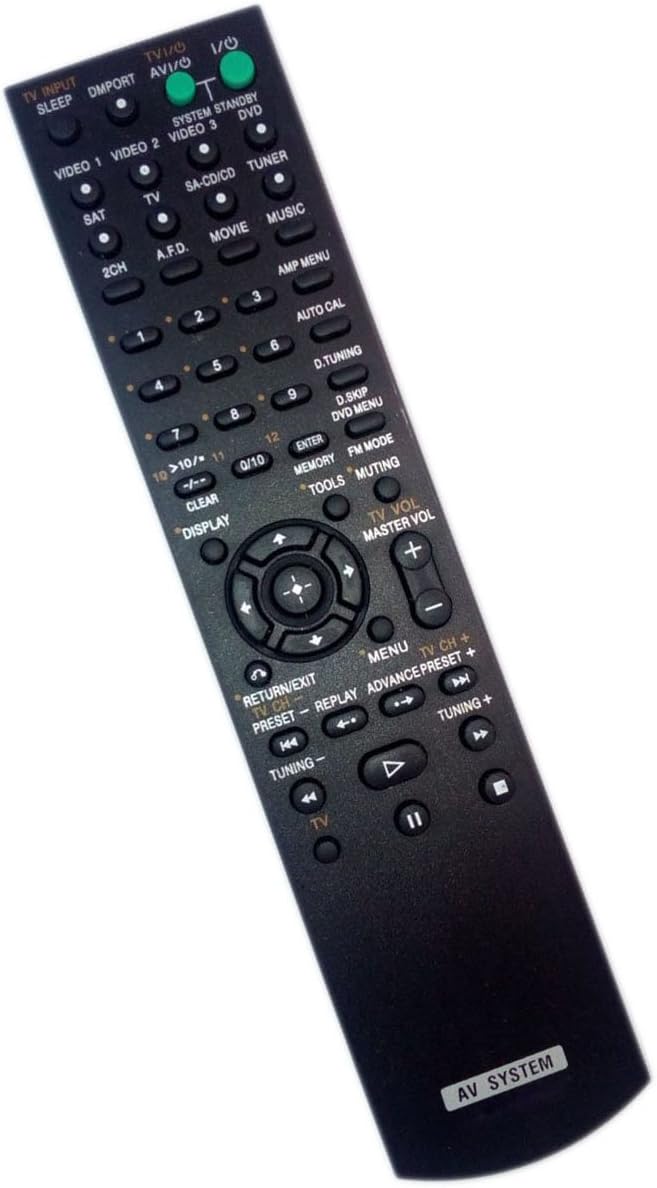 Replaced Remote Control for Sony HTDDW795 RMAAU014 HTSF2000 STR-K790 147969111 Home Theater Audio/Video Receiver AV System