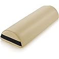 Saloniture Jumbo Half Round Massage Table Bolster Pillow Pad - 26 x 9 x 4.5 Inch - Cream