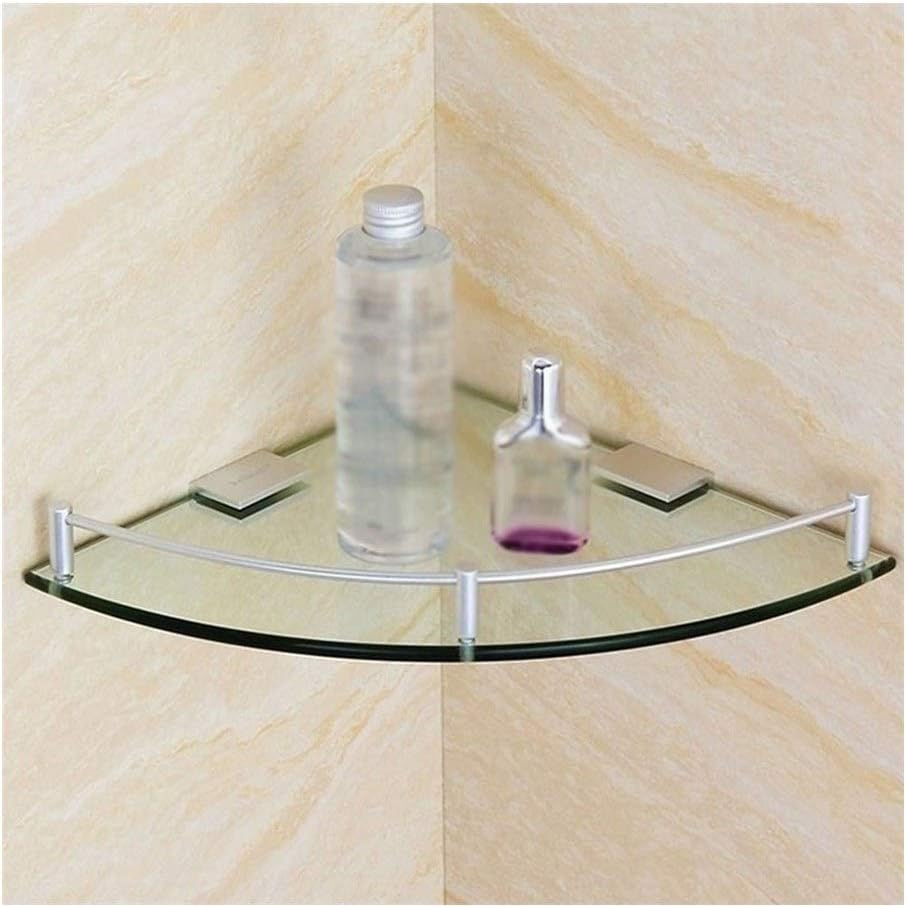 Bathroom shelves Corner Storage Holder Shelves Bathroom Glass Shelf Unit Wall