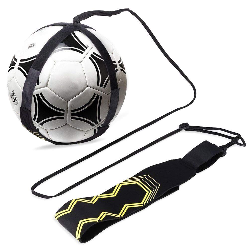 nakw88 Football Kick Trainer,football training aid,Hands Free Personal Practice Training Aid With Belt & Elastic Rope.Perfect for Football Skills Improvement,Football Training Equipment
