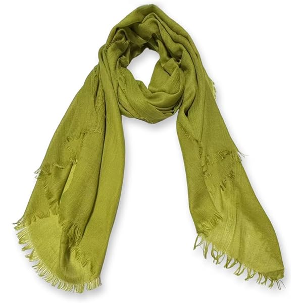 XRDSS Summer Cotton Blend Crinkle Vintage Soft Scarf with Fringed