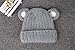 Jon Senkwok Cable Knit Hats For Kids Baby Boy Girl Soft Warm Bear Animal Beanie Hat (Grey)
