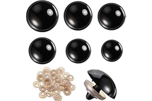 WUERKIYA 56 Pieces 16-30 mm Large Safety Eyes for Amigurumi Stuffed Animal Plastic Craft Crochet Eyes for DIY of Puppet, Bear