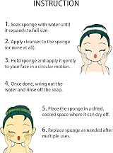 Greenet Facial Sponges 60 Ct White Beige Cellulose Exfoliation Cleansing view 4