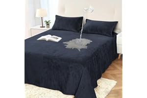 DUJUIKE Waterproof Bed Cover, Velvet Waterproof Sheet Cover, Children's Mattress Protector, Quiet Mattress Cover, Super Soft 