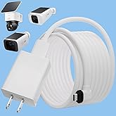 20FT Power Extension Cable for eufy SoloCam S220/SoloCam S340/eufyCam S300 (eufyCam 3C),Power Adapter and Weather Resistant E