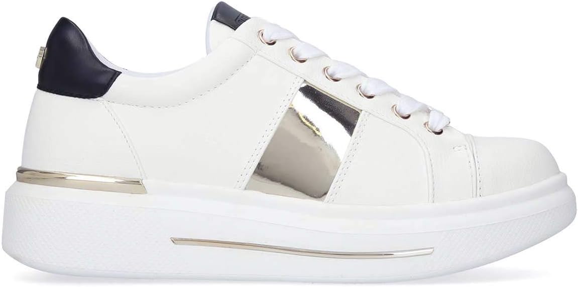 Carvela Women's Jubilate Sneaker, White, 8 UK Fashion