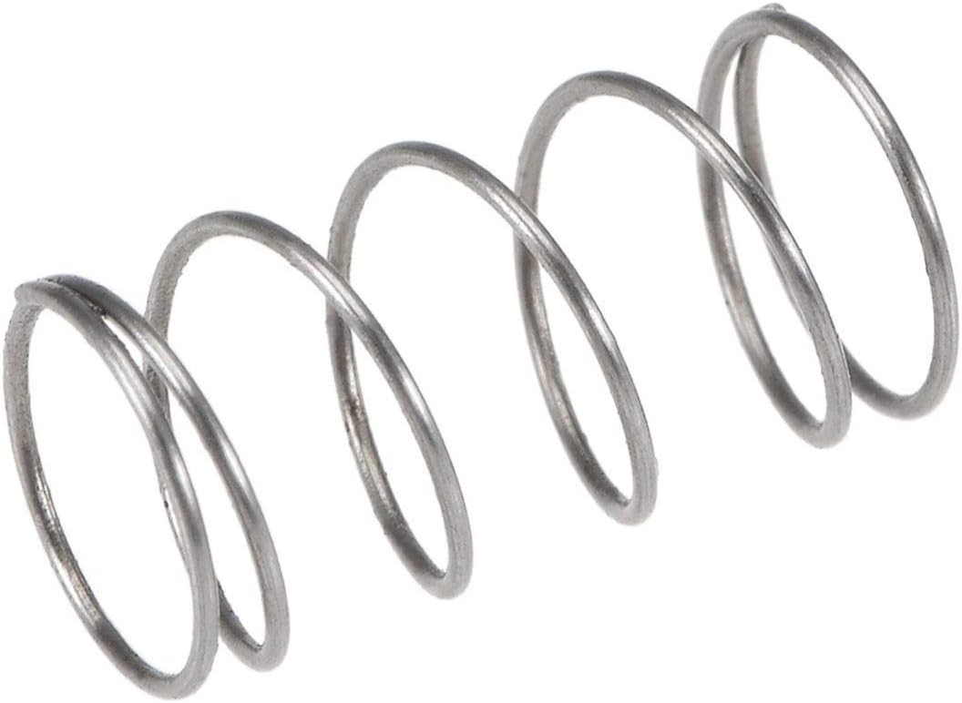 Amazon Dynilao圧縮ばね 外径0 2インチ ワイヤサイズ0 01インチ 圧縮長0 16インチ 自由長0 39インチ 耐荷重0 9n 灰色 10個 Diy 工具 ガーデン