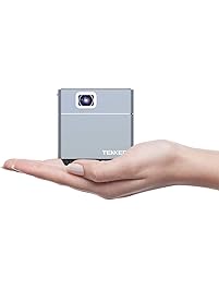 TENKER S6 Mini Cube Pico Projector with Wi-Fi, Smart DLP Projectors for Outdoor Indoor Movies, Includes Mini Tripod, 30,000-Hour Leds, Supports Android and iOS Devices