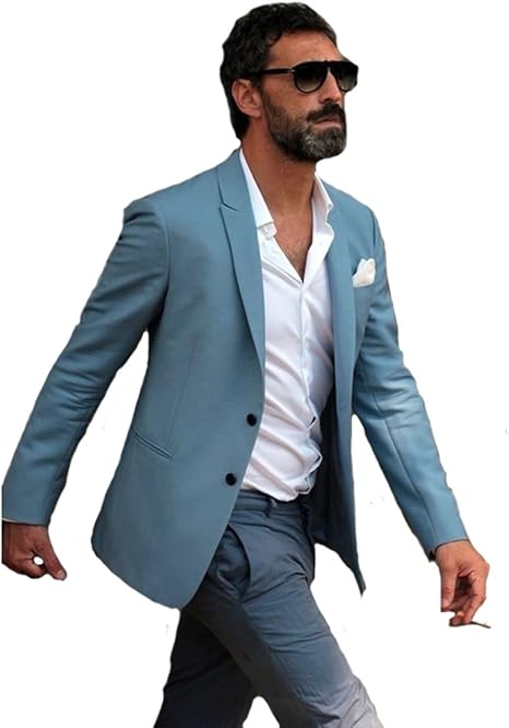 Mens Grey Pants Blue Blazer Flash Sales 