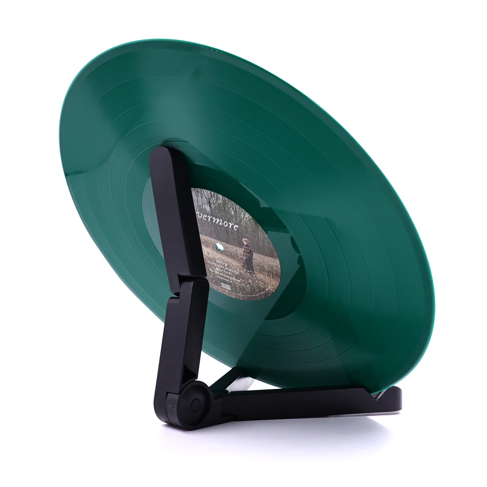 Photo 1 of MayRecords Vinyl Record Display Stand Foldable Anti-skid Multifunctional Organizer LP Albums Storage Holder (Black)