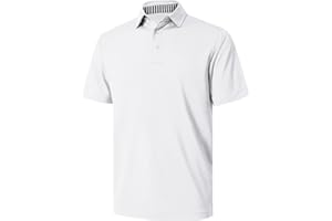 NIASHOT Polo Shirts for Men Summer Short Sleeve Golf Polos Quick-Dry Moisture Wicking T-Shirts Fashion Clothes Mens Gifts