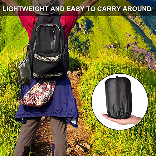 OTraki Camping Mosquito Net for Single Sleeping Bag Travel Portable Anti Mosquito Nets with Carry Bag 4 PCS Stakes Outdoor Insect Netting Cover Canopy Lightweight Mesh Tent Black - Thumbnail 5
