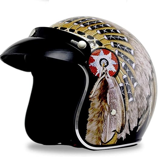 Amazon Co Jp オートバイヘルメット3 4オープンフェイスヘルメットレトロパイロットジェットヘルメット Dot認定クルーザーチョッパースケートボードモペットヘルメット フェイスシールドゴーグル付き ホーム キッチン