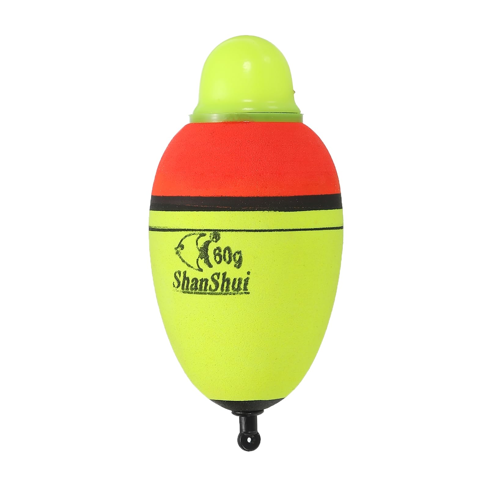 PATIKIL 2.1oz Lighted Fishing Slip Bobbers, EVA Green Red LED Light Up Fishing Float for Night Fishing, Yellow