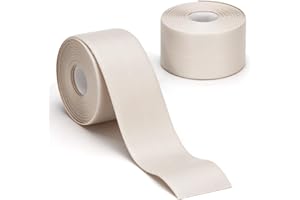 LELE LIFE 2 Rolls Caulk Tape Waterproof Self Adhesive, Toilet Caulk Strip Sealant Tape Sealing Strip for Bathroom, Kitchen, Shower, Bathtub Caulking Tape, 1.5" x 10.5Ft, Beige