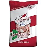 Red Bird Soft Peppermint Candy Mint Puffs, Individually Wrapped, 10 oz bag | Individually Wrapped, Top 9 Allergen Free, No High Fructose Corn Syrup, Made in the USA