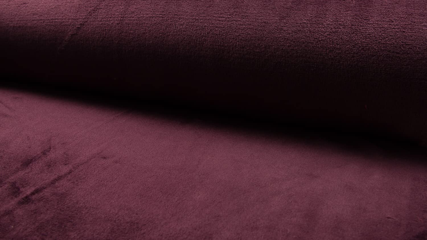 Luxury Double Sided Coral Cuddle Fleece Fabric Material Burgundy, 1Mtr 150cmx100cm