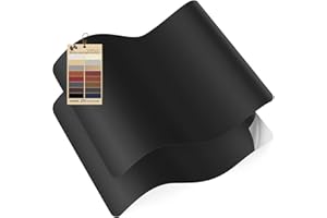 YAFLC Self Adhesive Leather Repair Patch Tape, 8.3×11 inch Vinyl Leather Repair Kit for Furniture, Car Seat, Chairs, Couch, Sofa, Jacket Black