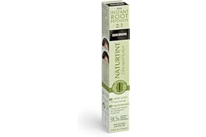 Naturtint Instant Root Retouch - Dark Brown 2-in-1 Gray Coverage, 0.33 fl oz