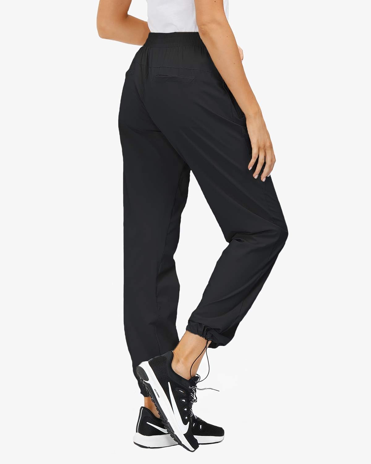 Libin Women's Quick Dry Hiking Pants Lightweight Outdoor Drawstring Joggers Athletic Pants, Water Resistant, Stretch, UPF 50: Clothing