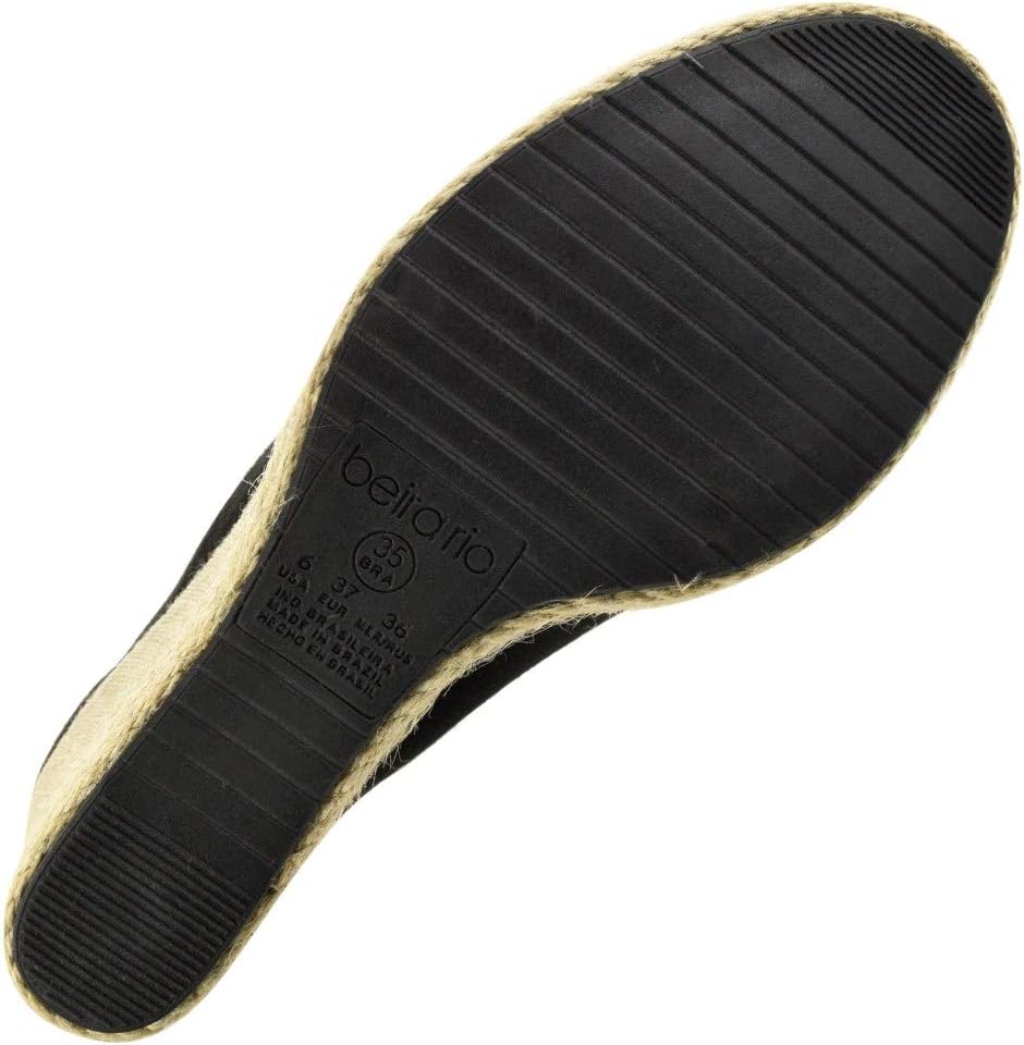 sandália fake suede sola corda beira rio