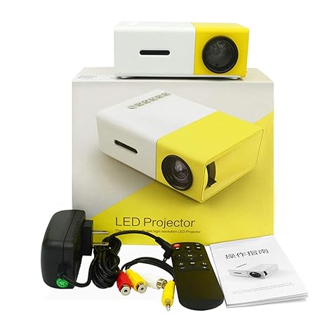 Mini proyector casero YG300 LED Proyector HDMI 320 * 240 HD 1080P ...