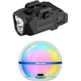 OLIGHT PL X Rechargeable Tactical Flashlight Bundle with Sphere C Smart Night Light