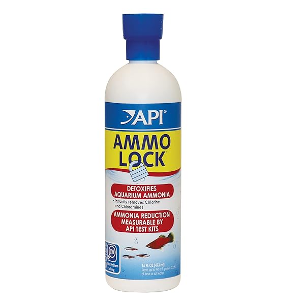 API AMMO-LOCK FRESHWATER AND SALTWATER AQUARIUM AMMONIA DETOXIFIER...