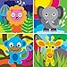 French Bull 4pc Kids Feeding Melamine Tableware Flatware BPA Free Dishwasher Safe, Durable, 4 Count (Pack of 1) Plate Set (Jungle)