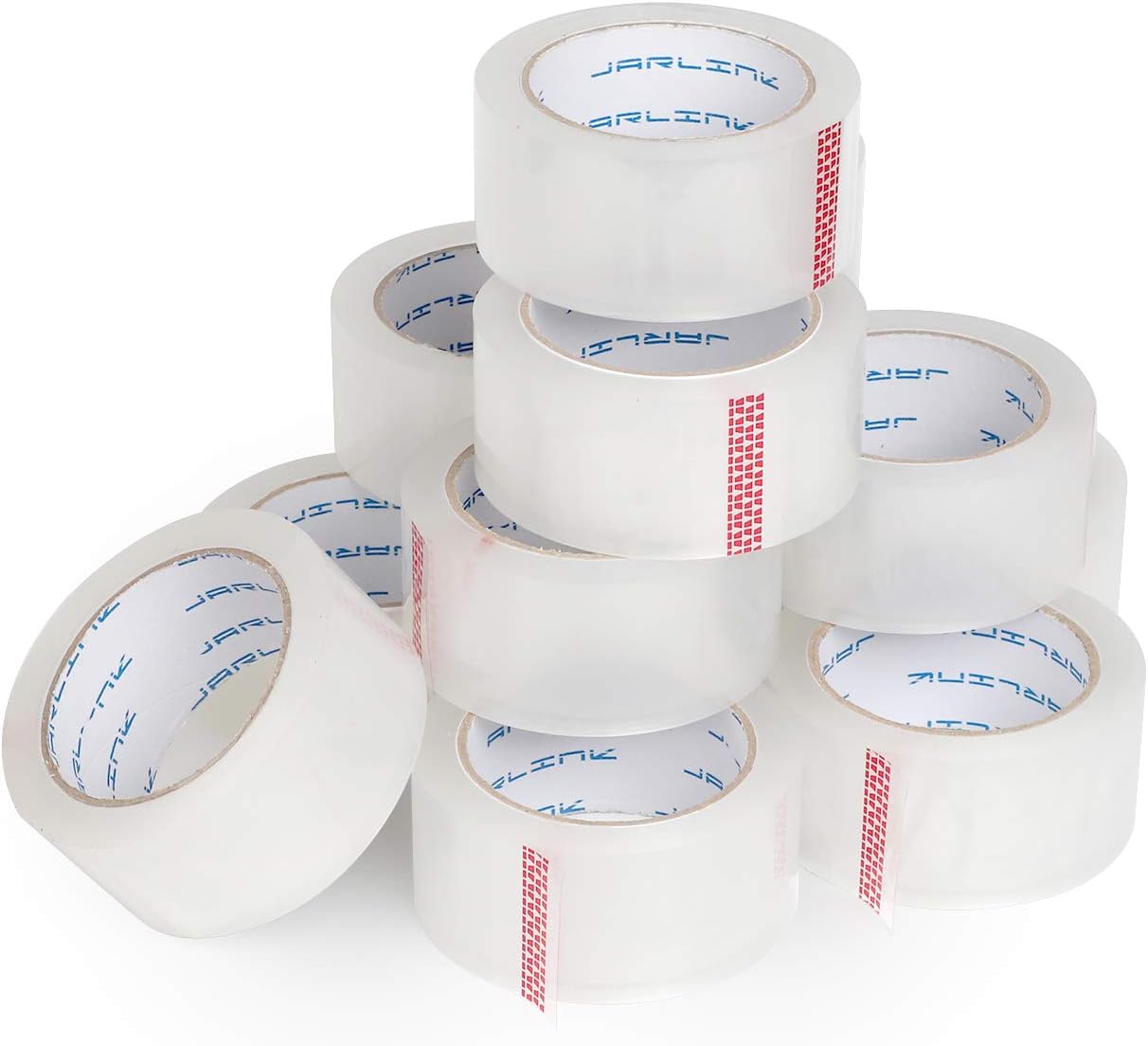 JARLINK Clear Packing Tape (12 Rolls), Heavy Duty Packaging Tape for Shipping Packaging Moving Sealing, 2.7mil Thick, 1.88 inches Wide, 60 Yards Per Roll, 720 Total Yards : Office Products