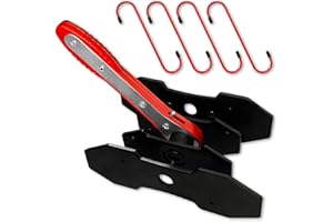 SALIFTFE Brake Caliper Compression Tool with Extra 2Pcs Large Plates 1.57"-2.95",Caliper Piston Compressor Tool for Disc Brake Pad Spreader with 4 Brake Caliper Hangers for Single/Twin/Quad Piston