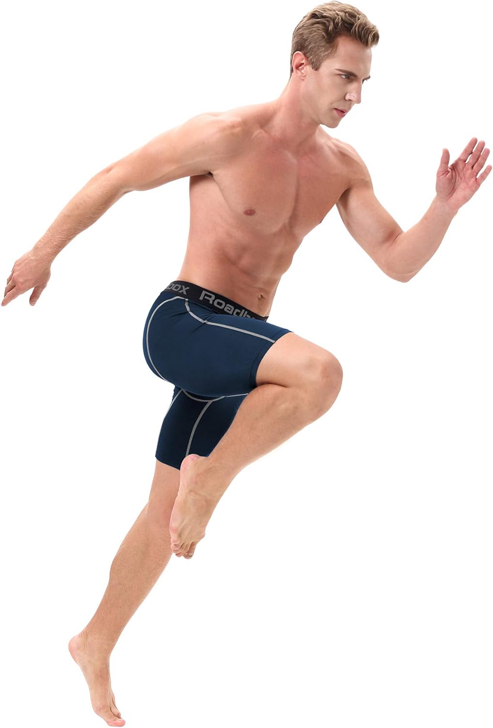 Roadbox Men's Compression Shorts 3 Pack, Cool Dry Athletic Baselayer Workout Underwear: Clothing