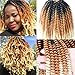 3 Packs Ombre Spring Twist Hair 8 inch Crochet Braids Kanekalon Synthetic Hair Extensions Braiding Hair Kinky Curly Twist