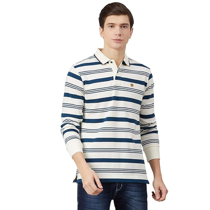 Buy Fahrenheit Men's Men's Stripe Polo T-Shirt (2XL) at Amazon.in