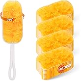 40Pack Duster Refills Compatible with Swiffer Duster,Heavy Duty Multi Surface 360 Microfiber Refills,Unscented Disposable Dus