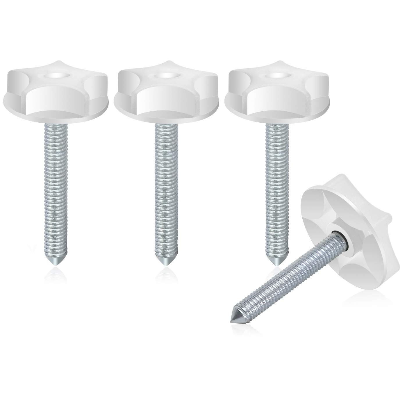 drado 4 Pack Headboard Fixings - M8 Headboard Bolts for Bed, 105 MM with Screws and Washers