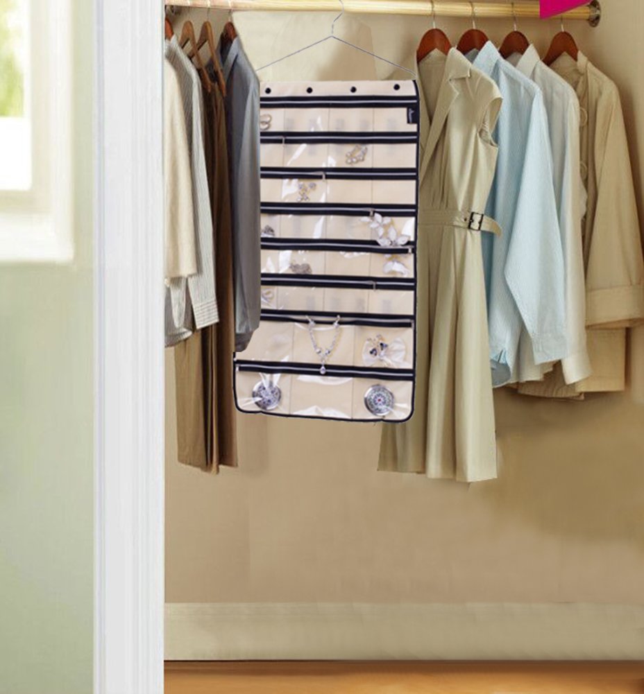 MISSLO Zippered Jewelry Organizer Hanging For Travel Home Storage 30 Zippered 611029960482 eBay