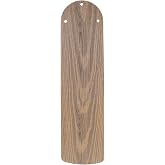 NUOBESTY Ceiling Fan Replacement Blades Khaki 21 Inch Plastic Fan Blade with Wood Grain Finish Waterproof Outdoor Indoor Parts for Home Office Patio