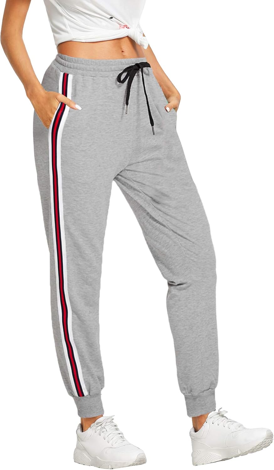 striped sweatpants womens