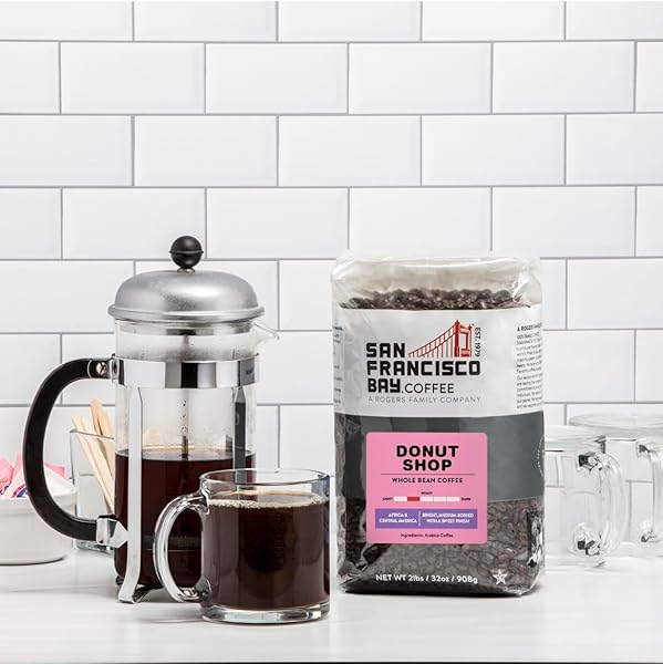 SAN FRANCISCO BAY WHOLE BEAN COFFEE – DONUT SHOP (2LB BAG), MEDIUM LIGHT ROAST