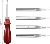 Mudder 8pcs Leather Edge Beveler Skiving Grooving DIY Craft Tool Set 1.5-0.8mm view 2