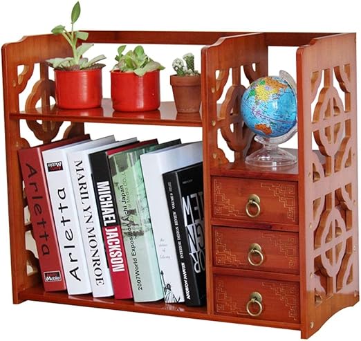 Amazon Com Shelves Bamboo Carved Bookshelf Kitchen Finishing Rack
