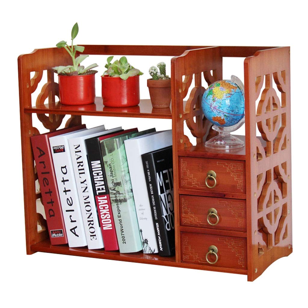 Bookcases Mxd Bookshelf Modern Simple Two Drawers Desktop Small