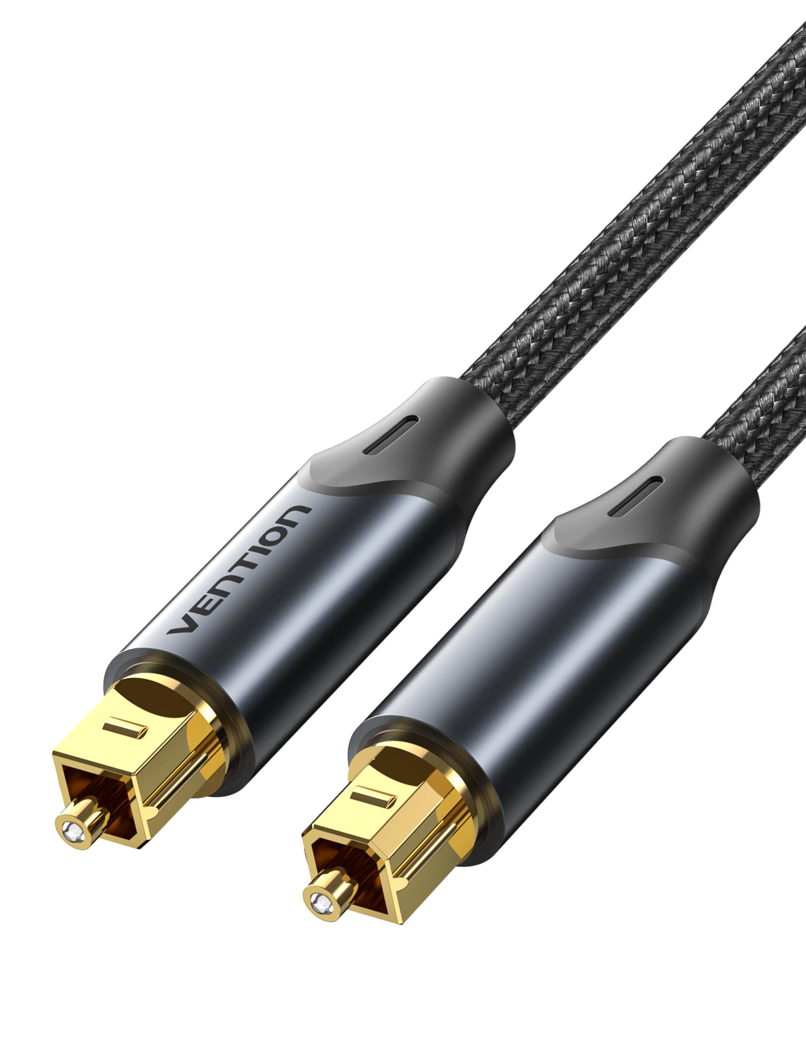VENTION Optical Audio Cable 3m Digital Optical Audio Cable Toslink Optical Cable for Soundbar to Tv, Optical Lead Gold-Plated for Home Cinema, S/PDIF, PS4, Xbox, Stereo System - Black