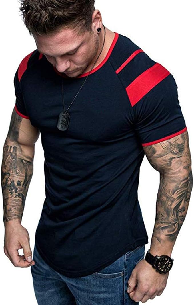 muscle fit designer t shirts