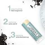 HURRAW! Earl Grey Organic Vegan Lip Balm 4.8g Pillow Box - Italian Bergamot view 2