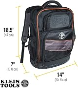 Klein Tools Electrician Backpack 25 Pockets Laptop Compartment Tradesman Pro view 3