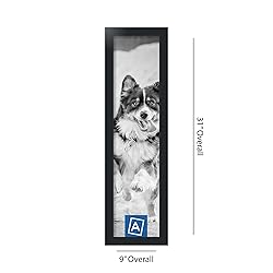 ArtToFrames 7x29 Inch Black Picture Frame, This